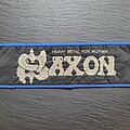 Saxon - Patch - Saxon - Heavy Metal for Muthas - Patch, Blue Border