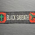 Black Sabbath - Patch - Black Sabbath - Henry / Cross - Strip Patch, Black Border