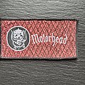 Motörhead - Patch - Motörhead - Red Glitter Motörhead - Mini Strip Patch, Black Border