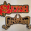 Saxon - Patch - Saxon and Girlschool patches to Rattlejes