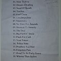 Nothing Sacred - Other Collectable - Nothing Sacred set list