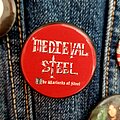 Medieval Steel - Pin / Badge - Medieval Steel "The Warlords Of Steel" Button Pin