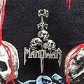 Manowar - Pin / Badge - Manowar 'Skulls and Sword' Alchemy 90s Pin Badge