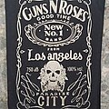 Guns N&#039; Roses - Patch - Guns N' Roses GUNS 'N' ROSES backpatch Jack Daniel's logo style