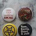 Anthrax - Pin / Badge - Anthrax Overkill Kreator Slayer 4 pins set