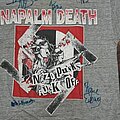 Napalm Death - TShirt or Longsleeve - Napalm Death Nazi Punks Fuck Off - autographed Tee