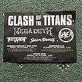 Megadeth - Other Collectable - Megadeth Clash of the titans U.K. tour A5 flyer 1990