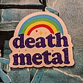 None - Patch - None Death Metal rainbow woven lasercut patch