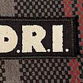 D.R.I. - Patch - D.R.I. D. R. I. Dirty Rotten imbeciles mini printed logo patch