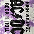 AC/DC - TShirt or Longsleeve - AC/DC - High Voltage Rock N Roll tye dye shirt