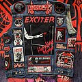 Exciter - Battle Jacket - Exciter Black White & Red patches vest