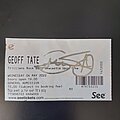 Geoff Tate - Other Collectable - Geoff Tate signed ticket stub