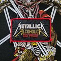 Metallica - Patch - Metallica Alcoholica red border