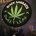 Black Sabbath - Patch - Black Sabbath Sweet Leaf Black Border