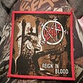 Slayer - Patch - Slayer Reign in blood red border