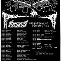 INCUBUS - Other Collectable - Incubus 1991 Tour Dates Flyer