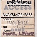 INCUBUS - Other Collectable - Incubus 1991 Tour backstage pass_Tilburg, Noorderligt
