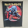 Iron Maiden - Patch - Iron Maiden A real live one back patch - red circle