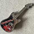 Iron Maiden - Pin / Badge - Iron Maiden Purgatory crystal guitar shaped badge