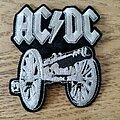 AC/DC - Patch - AC/DC For those about to rock shaped iron on patch