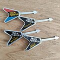 Iron Maiden - Pin / Badge - Iron Maiden Flying V guitar badges (first 4 albums)