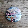 Iron Maiden - Pin / Badge - Iron Maiden Number of the Beast split  badge -25mm