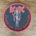 AC/DC - Patch - AC/DC Flick of the switch - round patch red border