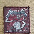 Metallica - Patch - Metallica Creeping death square patch deep red border