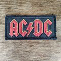 AC/DC - Patch - AC/DC Red glitter logo patch