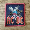 AC/DC - Patch - AC/DC Fly on the wall small patch red border