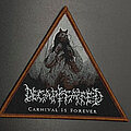 Decapitated - Patch - Decapitated Carnival Is Forever Triangle Brown and Grey Border PTPP