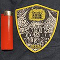 Napalm Death - Patch - Napalm Death Scum yellow border shield patch