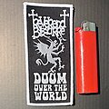 Reverend Bizarre - Patch - Reverend Bizarre Doom Over the World white border patch