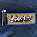 Judas Priest - Patch - Judas Priest Logo stripe gold blue border patch