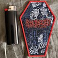 Sentenced - Patch - Sentenced Shadows of the Past red border coffin patch