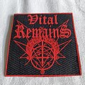 Vital Remains - Patch - Vital Remains "Red Logo" Latex color print Patch