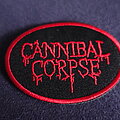 Cannibal Corpse - Patch - Cannibal Corpse "Red Logo" oval Patch