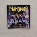 Manowar - Patch - Manowar Fighting The World black border