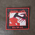 Metallica - Patch - Metallica Kill 'Em All red & black border