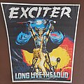 Exciter - Patch - Exciter Long Live The Loud silver border Backpatch