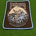 Pentagram - Patch - Pentagram - You watch the world fall to it's knees  (Blue Border)