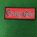 Crystal Viper - Patch - Crystal Viper - Logo Red/Black  (Black Border)