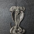 Omen - Pin / Badge - Omen – Warning Of Danger (3D Pin - AntikSilber/RoterStein)