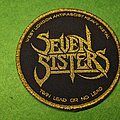 Seven Sisters - Patch - Seven Sisters - West London Antifascist Heavy Metal (Gold Border - Circular)