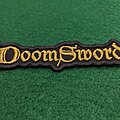 Doomsword - Patch - Doomsword - Logo Shape Gold (Unique)