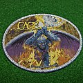 Cage - Patch - Cage - Hell Destroyer  (Oval - Silver Border)