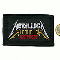 Metallica - Patch - Metallica, now in Ebay, patch Alcoholica 100° Proof big black border