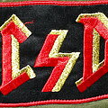 Ac Dc - Patch - AC DC big one backpatch black red yellow red border