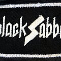 Black Sabbath - Patch - Black Sabbath patch, white on black, white border