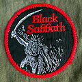 Black Sabbath - Patch - Black Sabbath patch paranoid circle red border